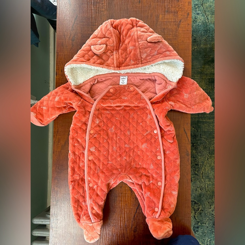 Nordstrom Quilted Velour Infant Bunting